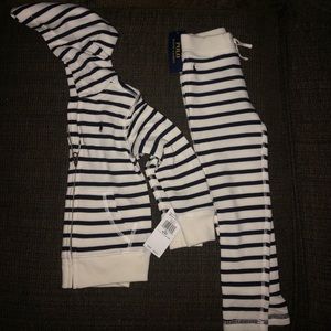 Polo jacket and pants set